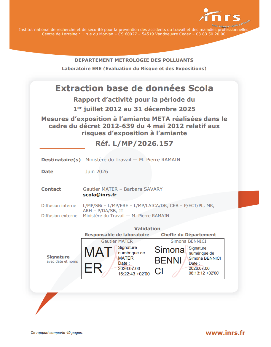 INRS SCOLAMIANTE