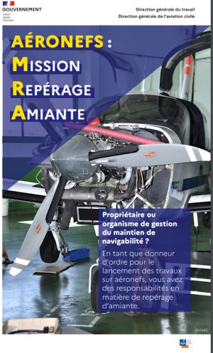 Aviation : parution de guides relatifs au Missions de Repérage de l'Amiante (MRA)
